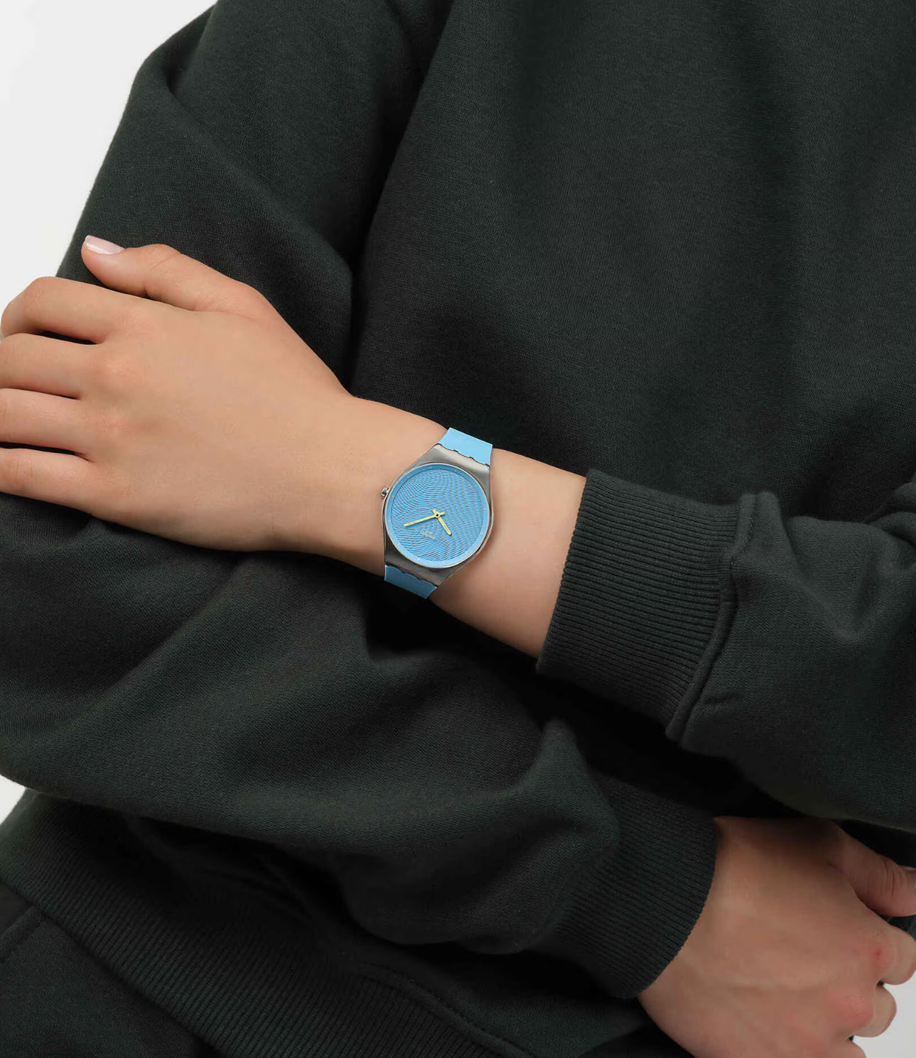 Swatch Iridescently Blue