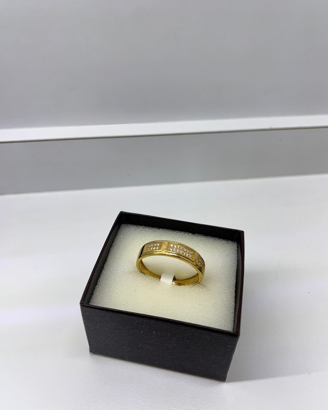 Opulent Gold Crown Rings Duo