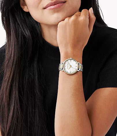 MICHAEL KORS Pyper Three-Hand Two-Tone Alloy Watch