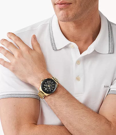 MICHAEL KOLS Brecken Chronograph Gold-Tone Stainless Steel Watch