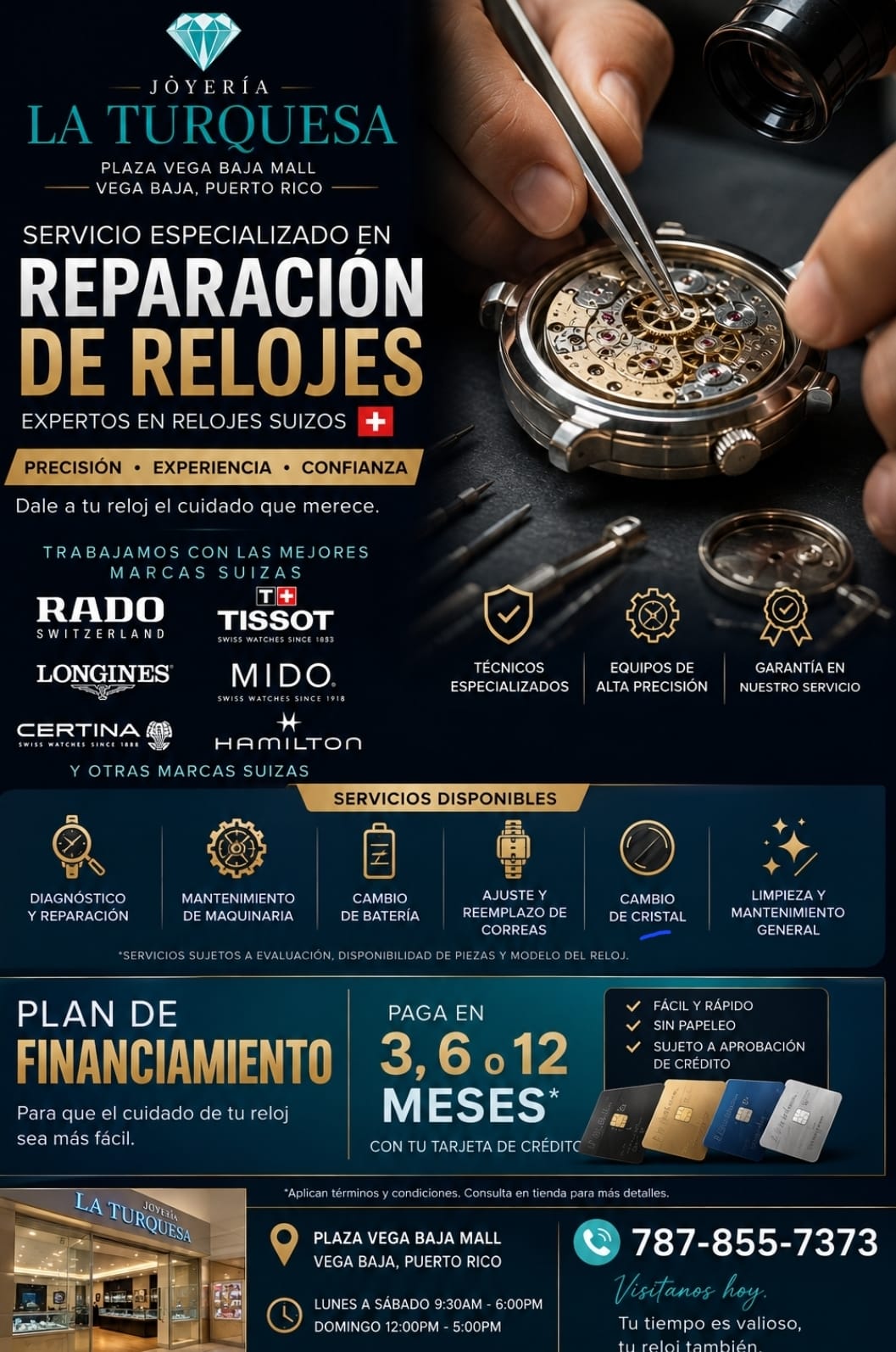 Reparación de relojes - Joyería La Turquesa