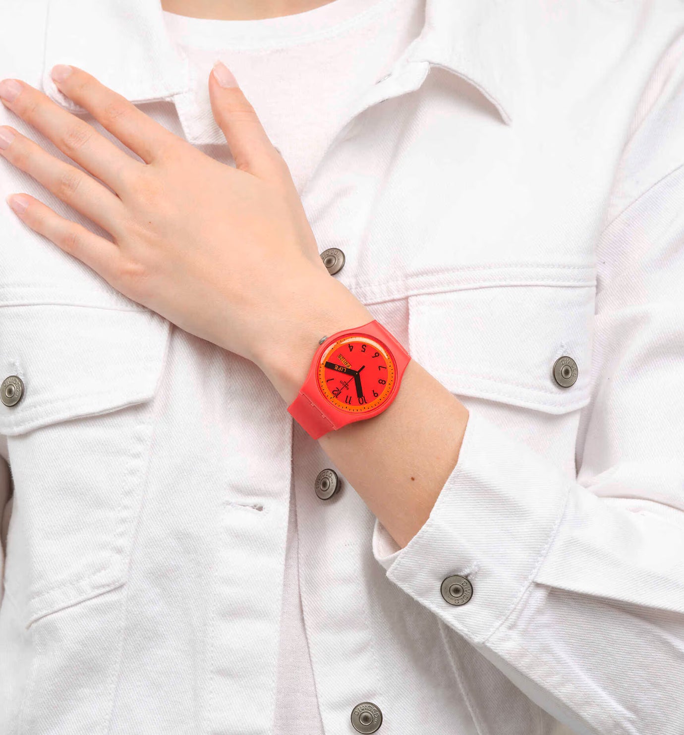 Swatch Proudly Red