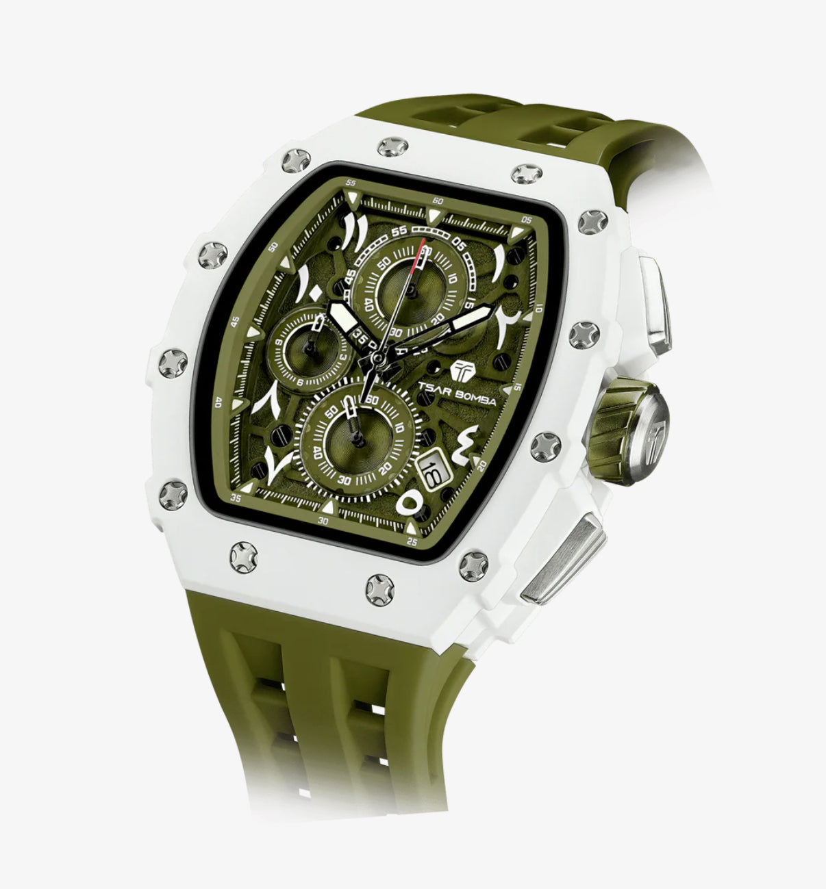 Tsar Elemental Verde Olivo-Blanco