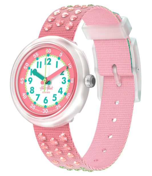 Flikflak Sparkly Melon Swatch