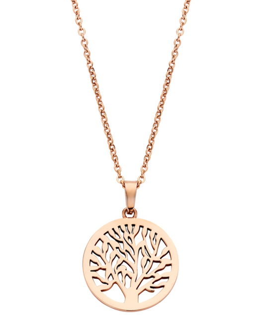 Chain Necklace With Tree Of Life